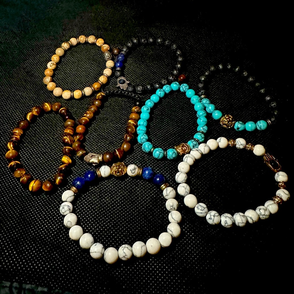 Stone Bracelets 8 pieces